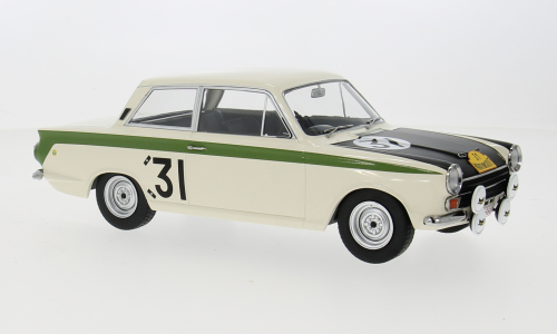 Ford Lotus Cortina Mk.I No.31 Marathon de la Route 1966 Ickx/Staepelaere - 1:18
